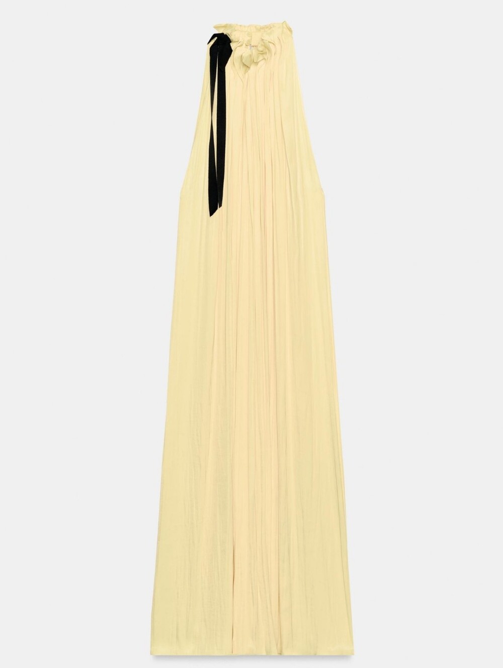 ZARA ZW COLLECTION SATIN EFFECT HALTER DRESS - Picture 6 of 10